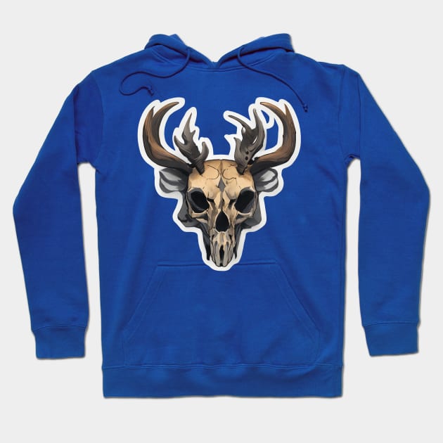 Deer skull Hoodie by Spaceboyishere